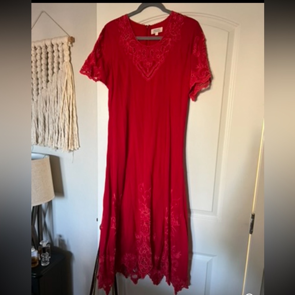 🌹reserved trade🌹 CU red roses for a blue lady dress - Picture 2 of 4